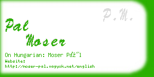 pal moser business card